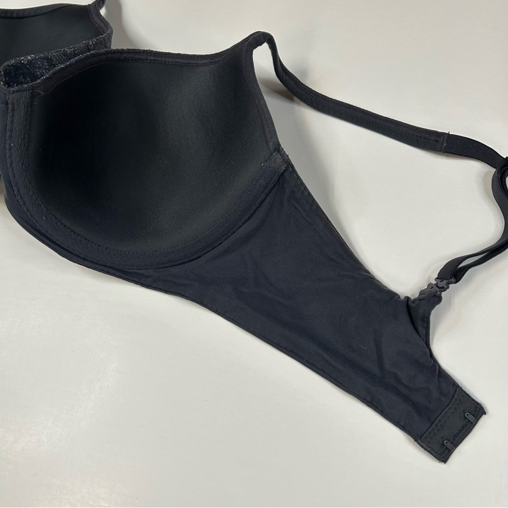 Body By Victorias Secret 32dd Lined Demi Bra Solid Gray Floral Lace #0778 View 5